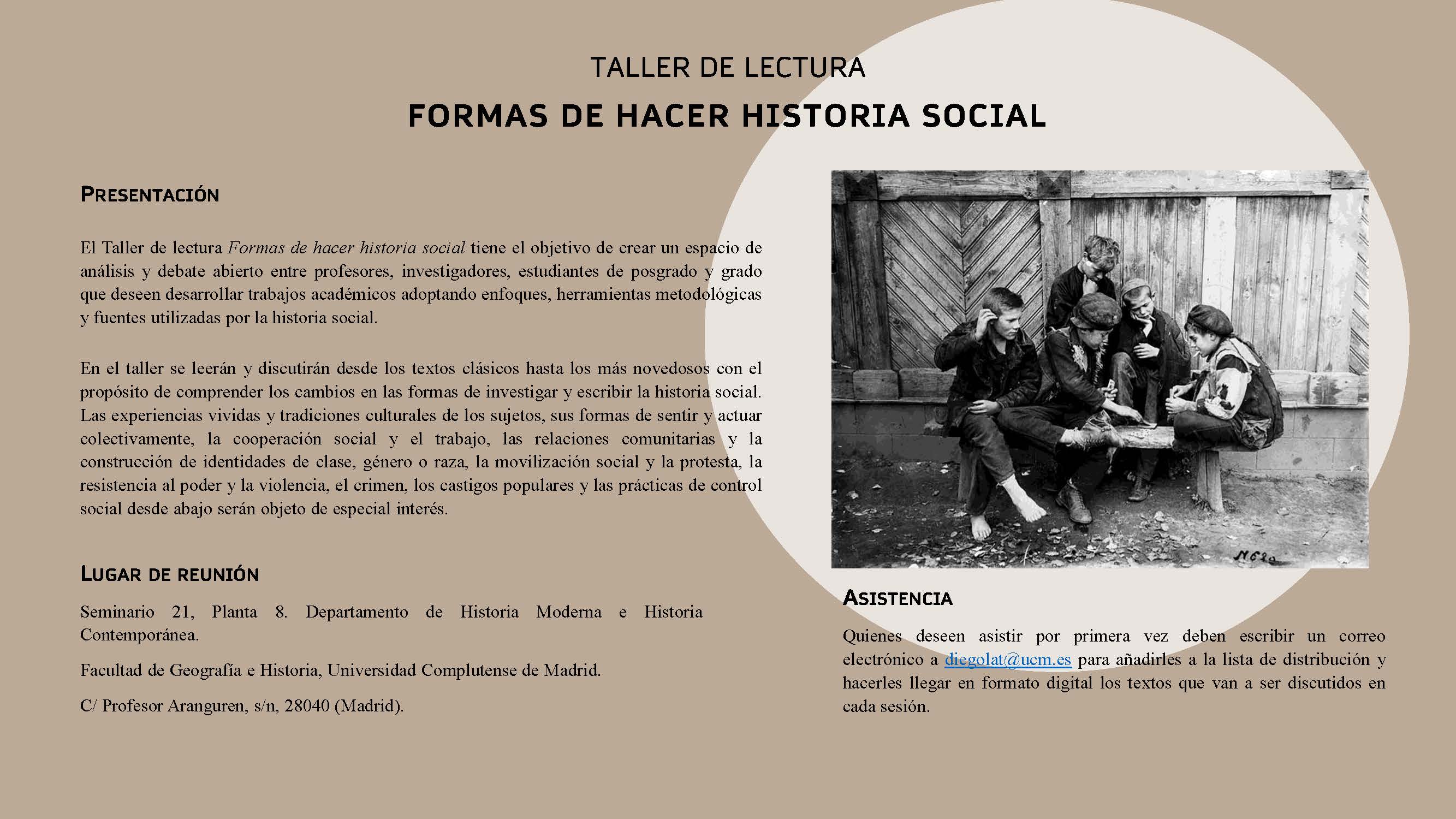 Taller de lectura: Formas de hacer Historia Social - 26.01 / 23.02 / 23.03.2023 - 1